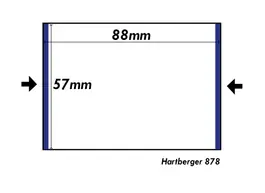 Szybka dostawa Hartberger 878 (50x) 88 x 57 mm beschermhoezen voor ongeplastificeerde coincards