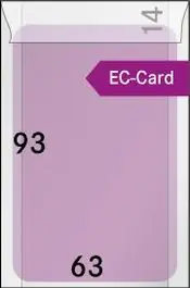 Premium Lindner 703 pergamijn 63 x 93 mm + 14 mm klep (500x)