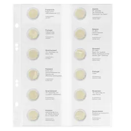 Tylko dziś Lindner MU2E33 voordrukblad voor 2 Euro herdenkingsmunten Frankrijk 2023 - Duitsland 2024 inclusief Multi collect muntblad MU24