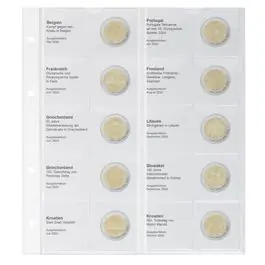 Bezpieczna płatność Lindner 1118-41 Voordrukblad 2 Euro Belgie tot Kroatie 2024