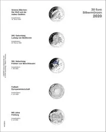 Autentyczny Lindner MU20E20 voordrukblad voor 20 Euro munten Duitsland 2020 inclusief muntblad MU15