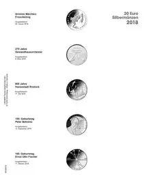 Szybka dostawa Lindner MU20E18 voordrukblad voor 20 Euro munten Duitsland 2018 inclusief muntblad MU15