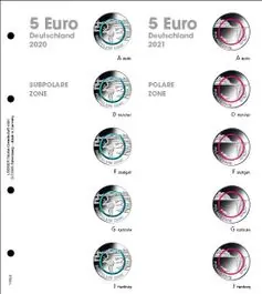 Oferta Lindner 1119-3 Voordrukblad 5 Euro verzamelmunten Duitsland 2020-2021 incl. K3 blad