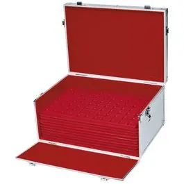 Lindner 2317NW Aluminuim koffer MAGNUS inclusief 10 munttableaus naar keuze Ostatnia szansa