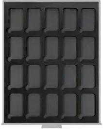 Oferta limitowana Lindner S2533-4 muntenbox standaard voor 20 stuks rechthoekige capsules voor Australische baartjes