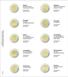 Lindner 1118-31 Voordrukblad Cyprus 2020 tot Litouwen 2021 Oferta