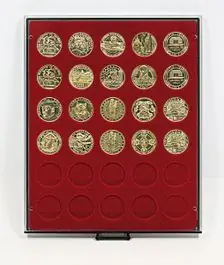 Popularny Lindner 2750 muntenbox rookglas R-34 mm