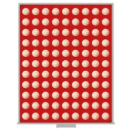 Lindner 2502 muntenbox standaard R-19,25mm Premium