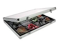 Lindner 4890-12 ALU Verzamelvitrine met 12 vakken Najlepsza cena