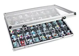 Lindner 4890-45 ALU Verzamelvitrine met 45 vakken Nowość