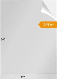 Lindner Pergamijn A4 305 x 220 mm (100x) 2 kanten geopend Niska cena