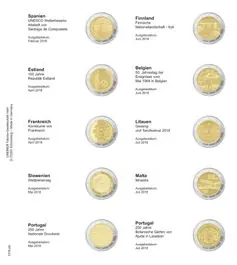 Lindner 1118-24 Voordrukblad Spanje 2018 - Portugal 2018 en K3 muntblad Nowość