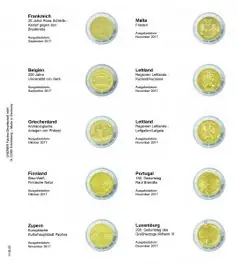 Ostatnia szansa Lindner 1118-22 Voordrukblad Frankrijk 2017 - Luxemburg 2017 + K3 muntblad