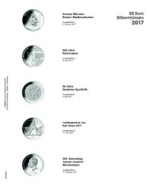 Szybka dostawa Lindner MU20E17 voordrukblad voor 20 Euro munten Duitsland 2017 inclusief muntblad MU15