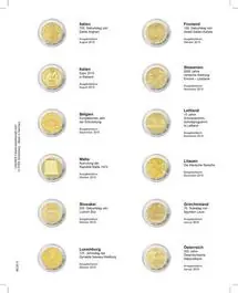Ekspresowa dostawa Lindner MU2E15 voordrukblad voor 2 Euro herdenkingsmunten Italie 2015 - Oostenrijk 2016