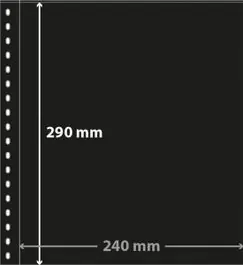 Lindner 853 bankbiljetblad (10x) tussenbladen zwart Wyprzedaż