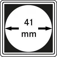 Lindner 2240041 muntcapsule CARREE 41 mm (4 stuks) Niska cena