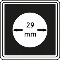 Lindner 2240029 muntcapsule CARREE 29 mm (4 stuks) Oferta limitowana