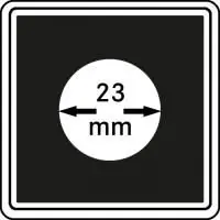 Lindner 2240023 muntcapsule CARREE 23 mm (4 stuks) Najlepsza cena