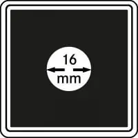 Lindner 2240016 muntcapsule CARREE 16 mm (4 stuks) Popularny