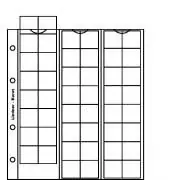 Niska cena Lindner K6 Karat muntenblad (5x) + witte schutbladen