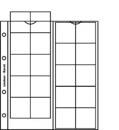 Tani Lindner K3 Karat muntenblad (5x) met rode schutbladen
