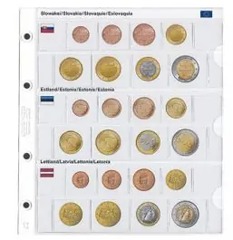 Lindner 1108-19 Voordrukblad Slowakije, Estland en Letland + K8 muntblad Nowość