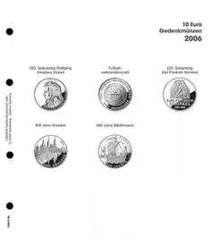 Kup teraz Lindner 1108 D06 Voordrukblad 10 Euro munten Duitsland 2006 incl. K2 blad