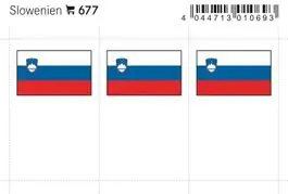 Ekspresowa dostawa Lindner 677 Vlaggen etiket Slovenie