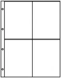 Lindner 8844 insteekblad glashelder 10 stuks Premium