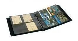 Wyprzedaż Lindner SRS Postkaartenalbum zwart inclusief 20 bladen