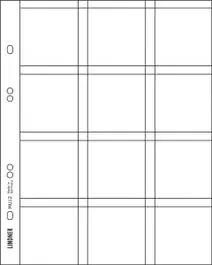 Lindner MU12R muntenblad 12 vaks incl. rode tussenbladen (5x) Wysoka jakość