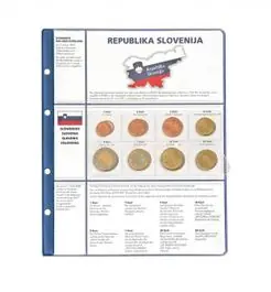 Oferta limitowana Lindner 8450-16 voordrukblad + muntenblad 3 series munten van Slovenie