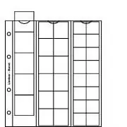 Wysoka jakość Lindner K5 Karat muntenblad (5x) + witte schutbladen