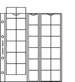 Lindner K4 Karat muntenblad (5x) + witte schutbladen Premium