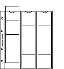 Promocja Lindner K2 Karat muntenblad (5x) + witte schutbladen
