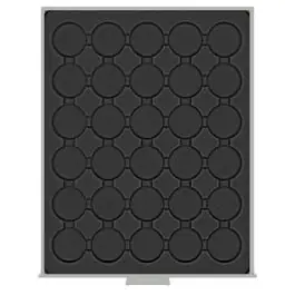 Lindner 2537C muntenbox Carbo-zwart C-37 mm Zwrot pieniędzy