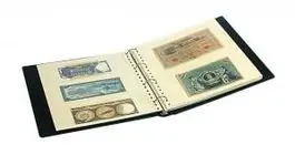 Lindner SRSBN Bankbiljettenalbum zwart inclusief 20 bladen Oferta