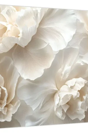 Schilderij - Delicate pioenen Premium