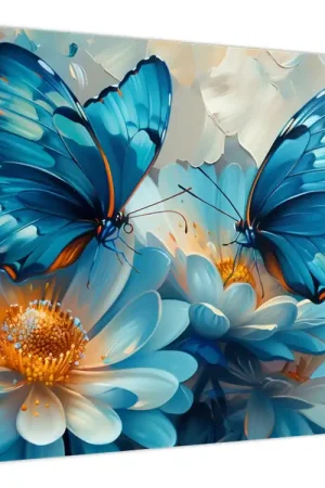 Szybka dostawa Schilderij - Blauwe vlinders