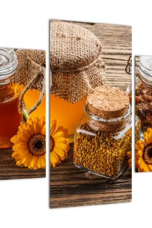 Rabat Schilderij - Stilleven met honingglazen