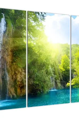 Oferta Schilderij - Watervallen in regenwoud