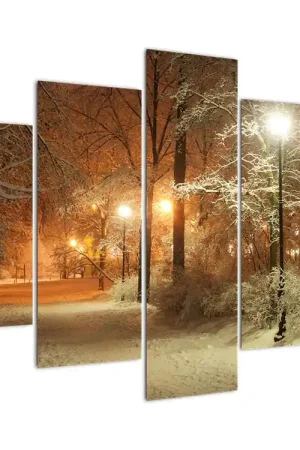Kup teraz Schilderij - Besneeuwd park