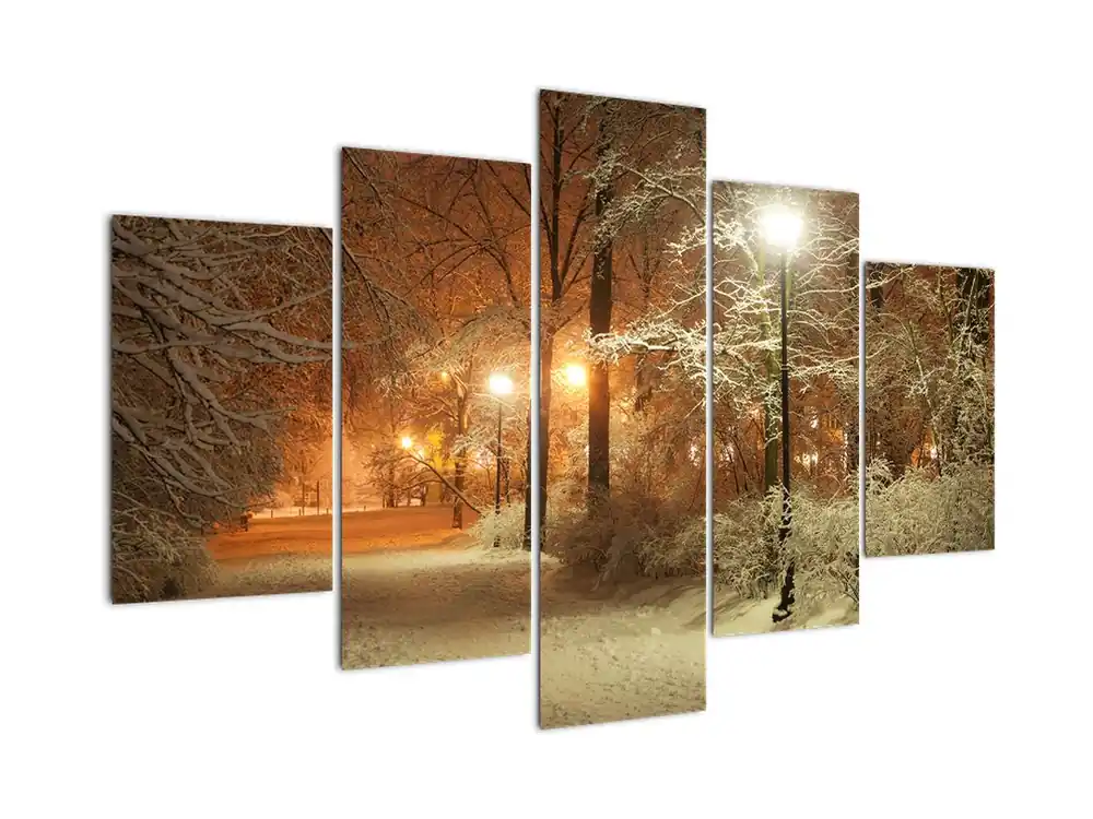 Kup teraz Schilderij - Besneeuwd park