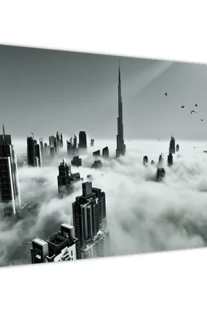 Schilderij - Wolkenkrabbers in Dubai Wysoka jakość