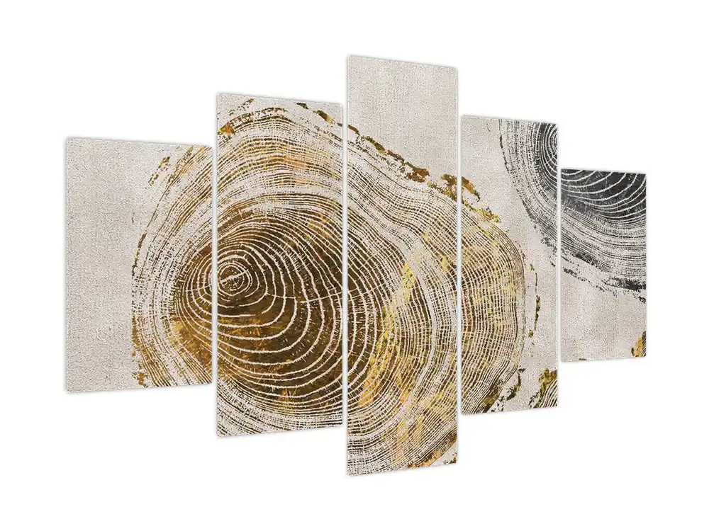 Schilderij - Boomstamabstractie Tani