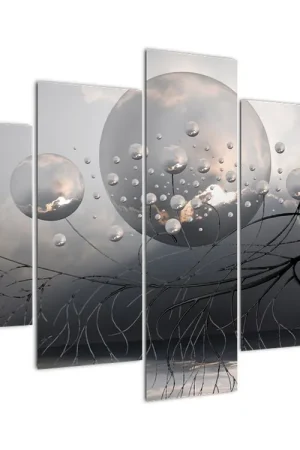 Schilderij - Abstracte ballen Zwrot pieniędzy