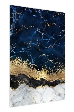 Ostatnia szansa Schilderij - Donkerblauw marmer