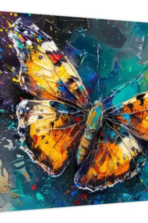 Schilderij - Vlinder, olieverfschilderij Zwrot pieniędzy