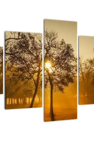 Schilderij - Zonsopgang Wysoka jakość